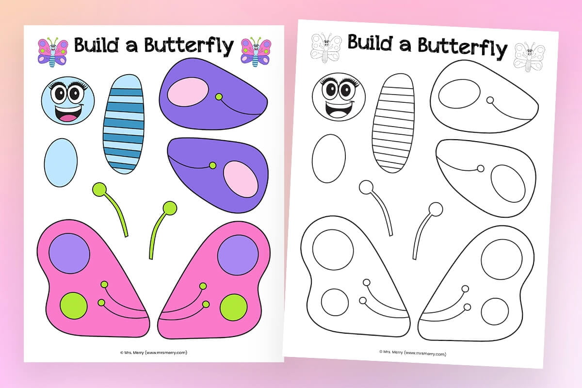 Butterfly Templates Make A Butterfly Free Printable Mrs Merry