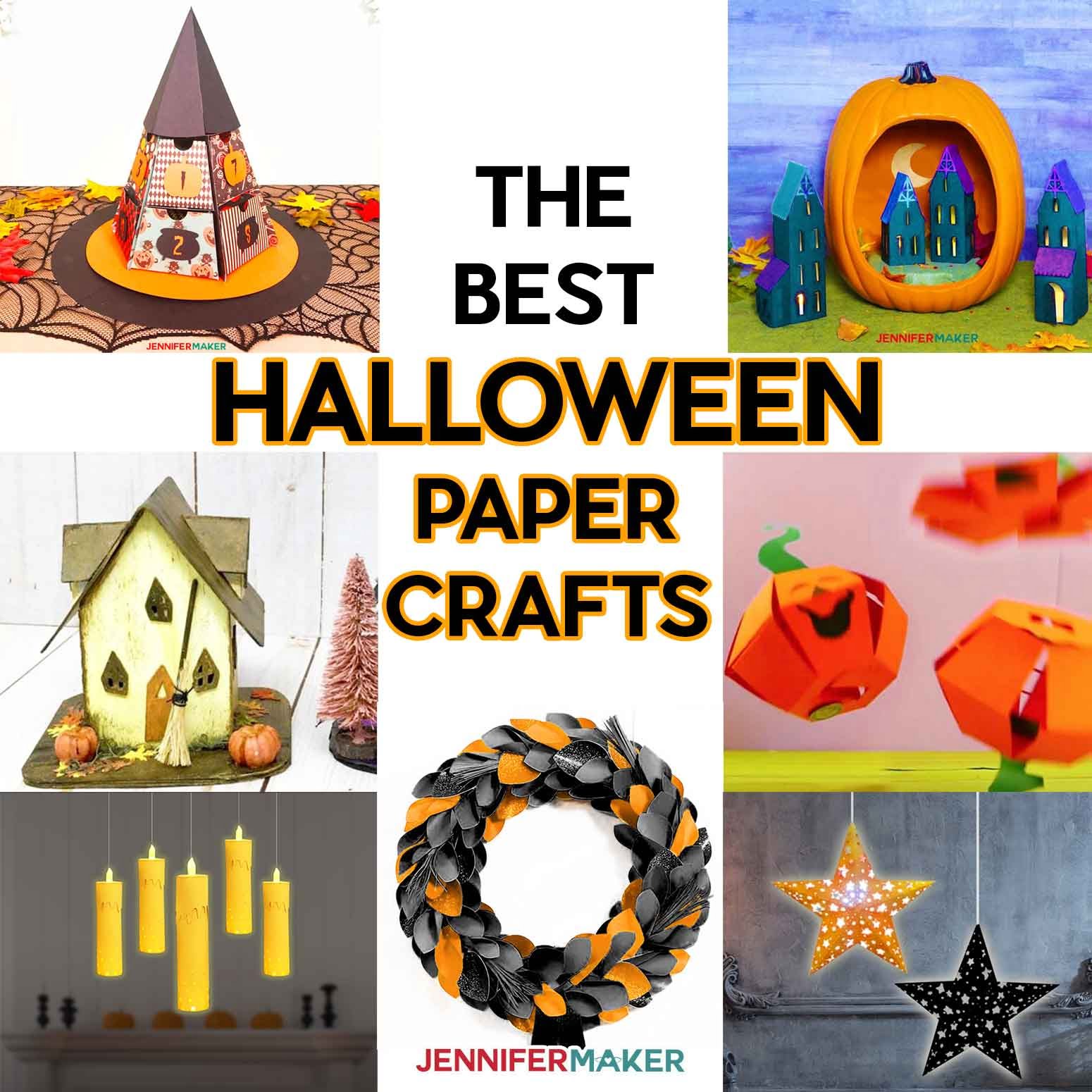 Halloween Paper Crafts Free Printable Patterns SVG Files Jennifer Maker