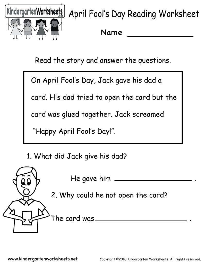 Kids Reading Worksheets Free Printable