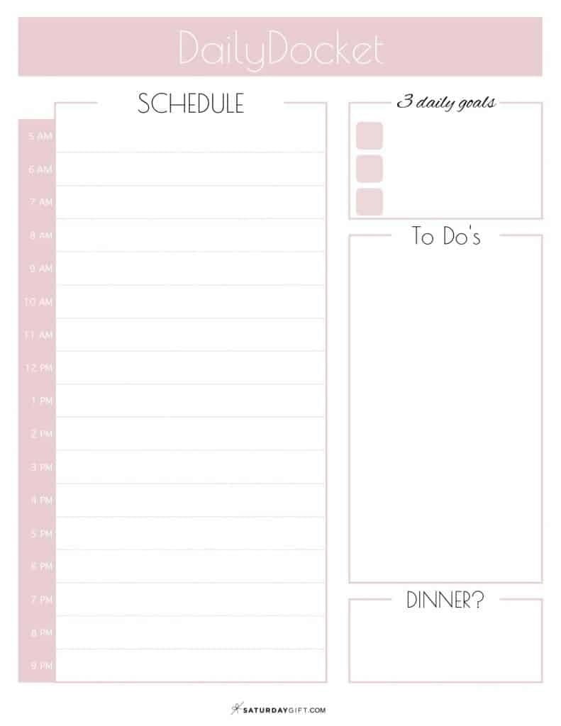 17 Printable Daily Checklist and To Do List Templates