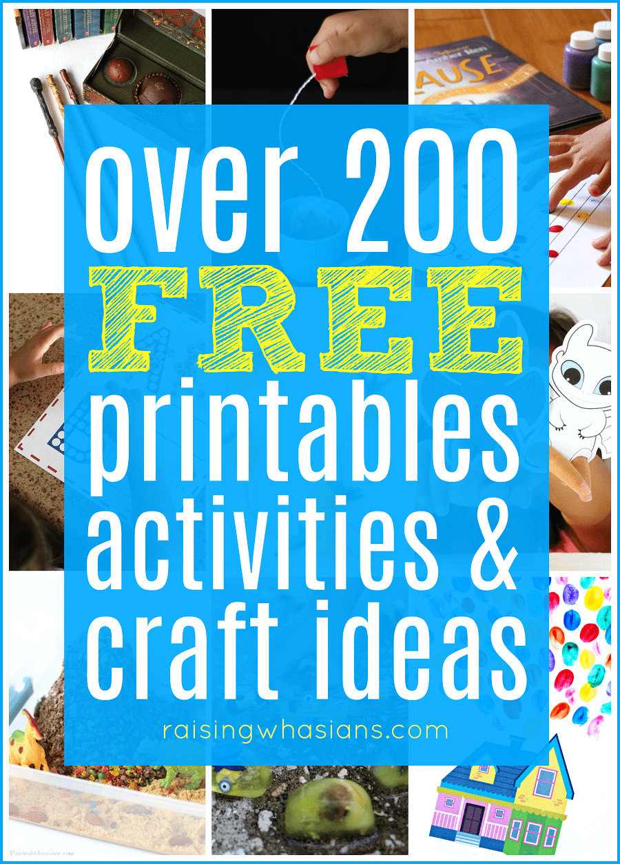 200 FREE Kids Printables Craft Ideas Raising Whasians