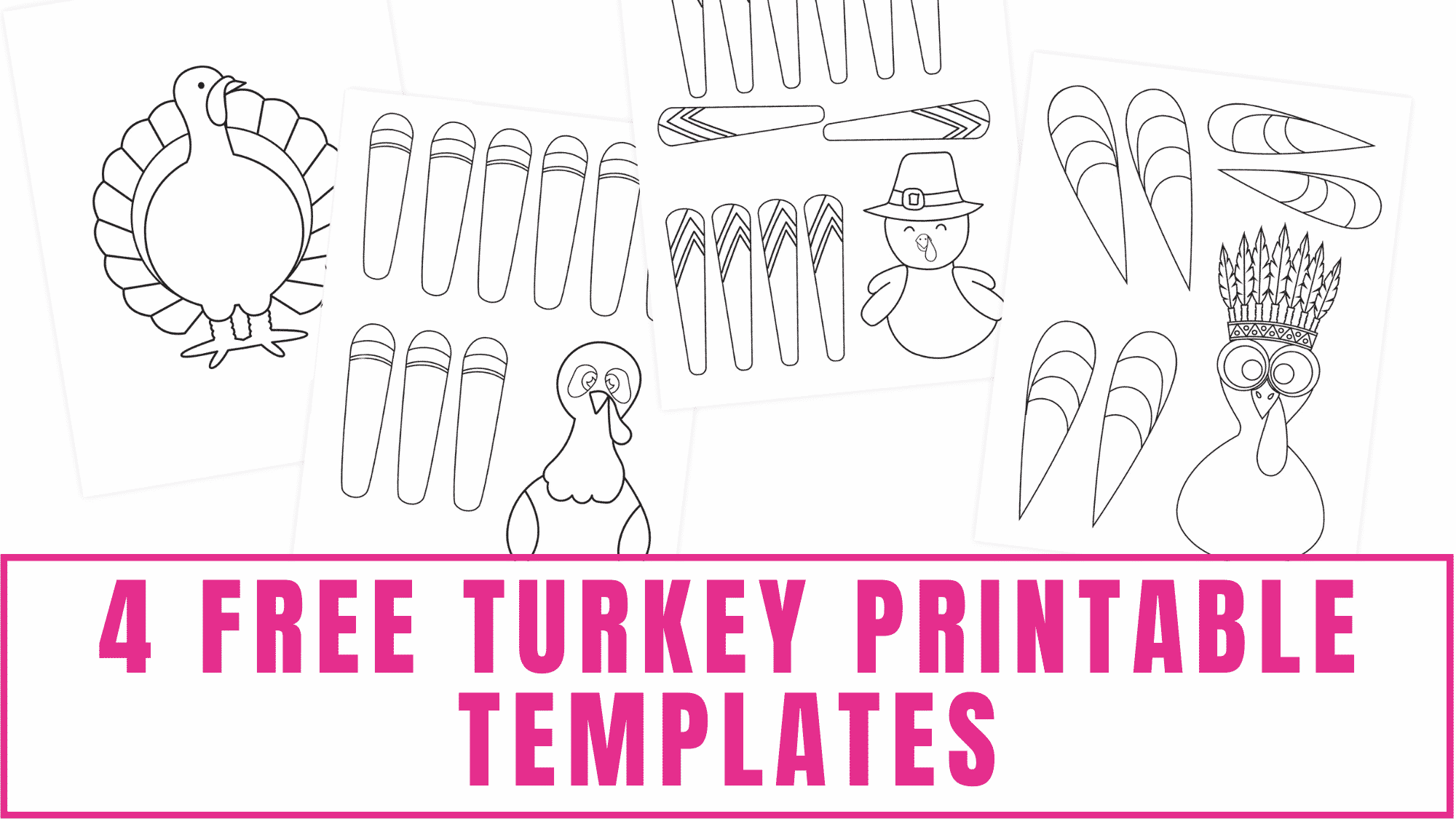 4 Free Turkey Printable Templates Freebie Finding Mom