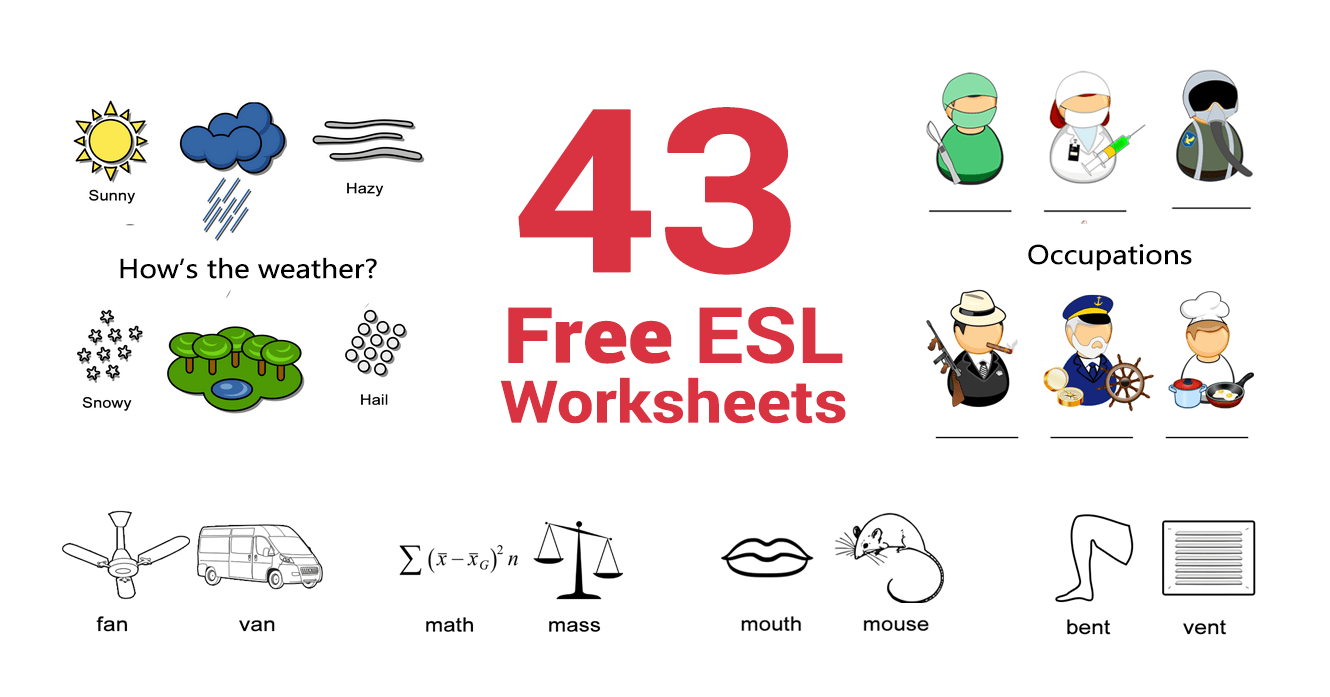 43 Free ESL Worksheets For English Teachers ALL ESL