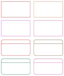 8 Best Card Word Template Printable Printablee