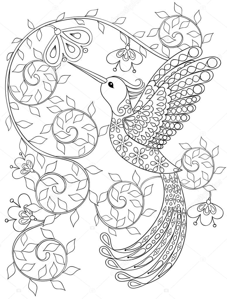 Adult Coloring Pages Vector Art Stock Images Depositphotos