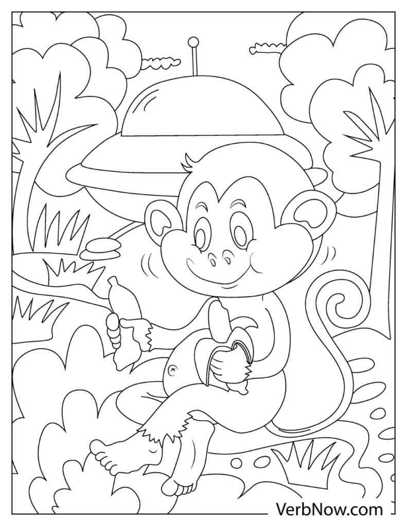 Free CHIMPANZEE Coloring Pages Book For Download Printable PDF VerbNow