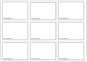 Free Printable Flash Cards Template