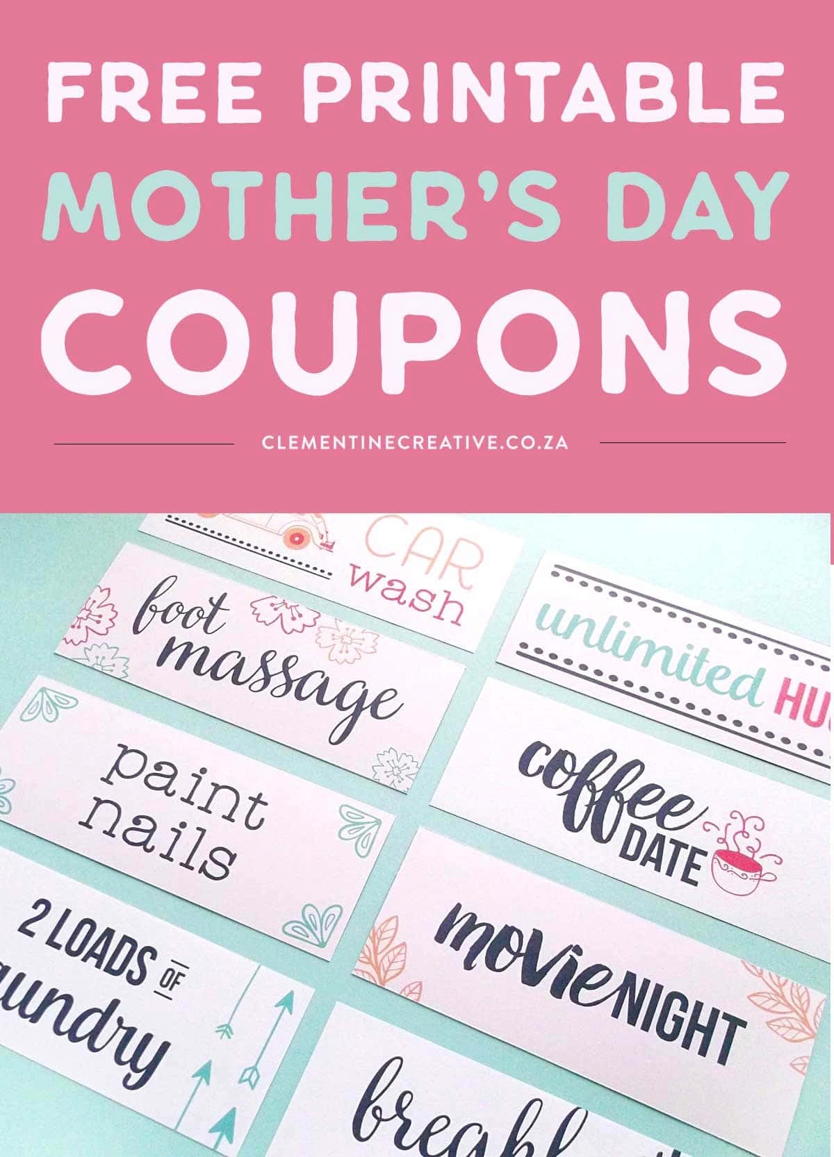 Free Printable Mother s Day Coupons To Make Mom s Day