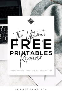Free Printables Free Wall Art Roundups Little Gold Pixel