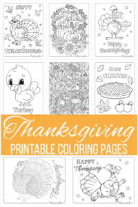 Free Thanksgiving Coloring Pages For Kids Adults