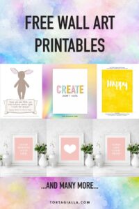 Free Wall Art Printables Instant Downloads Tortagialla