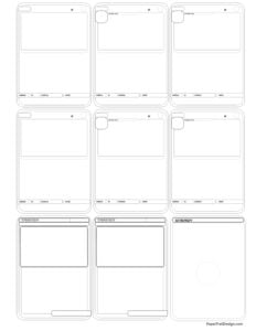Pok mon Card Template Free Printable Paper Trail Design