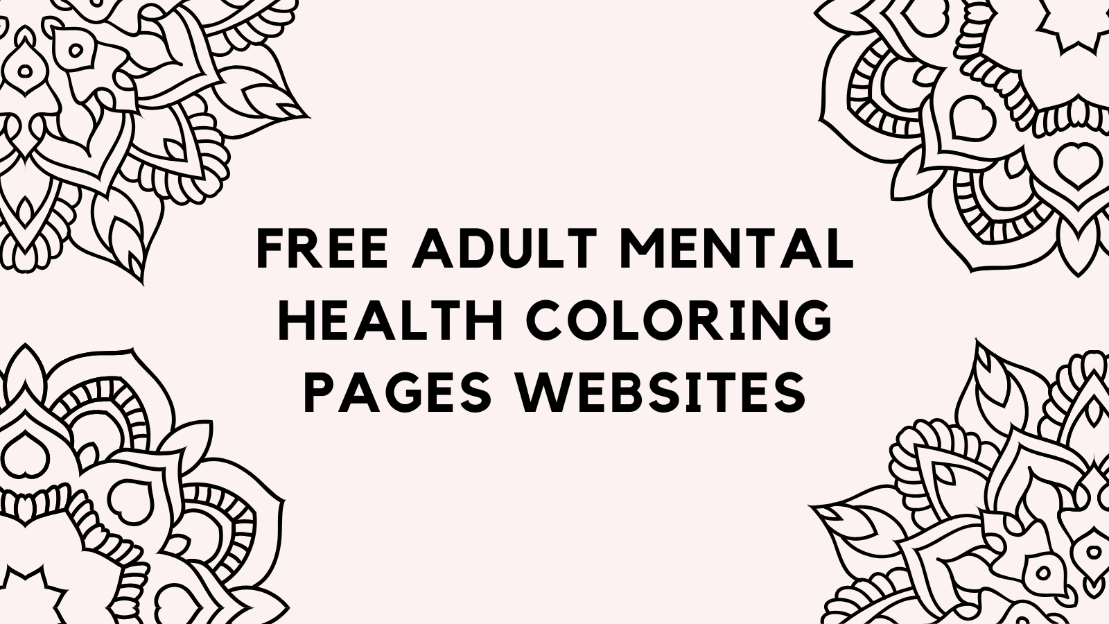 Free Printables For Adult Mental Health