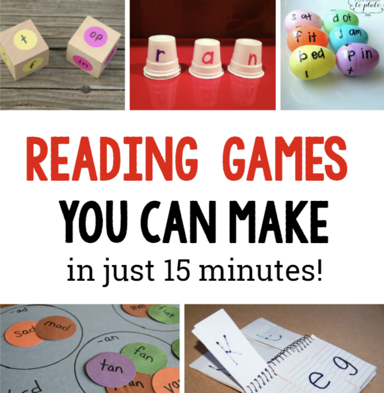 10 DIY Reading Games For Kids The Measured Mom