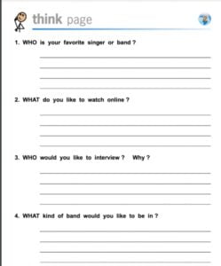 5 W s Worksheet