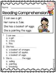 April Reading Comprehension Kindergarten Reading Worksheets Preschool Reading Reading Comprehension