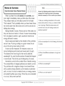 CrossCurricular Reading Comprehension Worksheets C4 Of 36 Waves amp amp Fill Out Sign Online DocHub