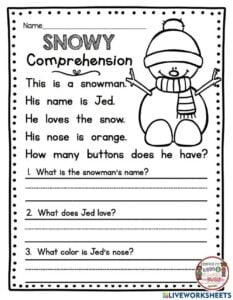 ELA Reading Comprehension Activity