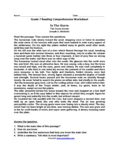 English Worksheets Reading Worksheets Reading Comprehension Worksheets 7th Grade Reading Comprehension Worksheets