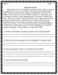 Exercise 1 LIVEWORKSHEETS Reading Comprehension With Open ended Questions Worksheet