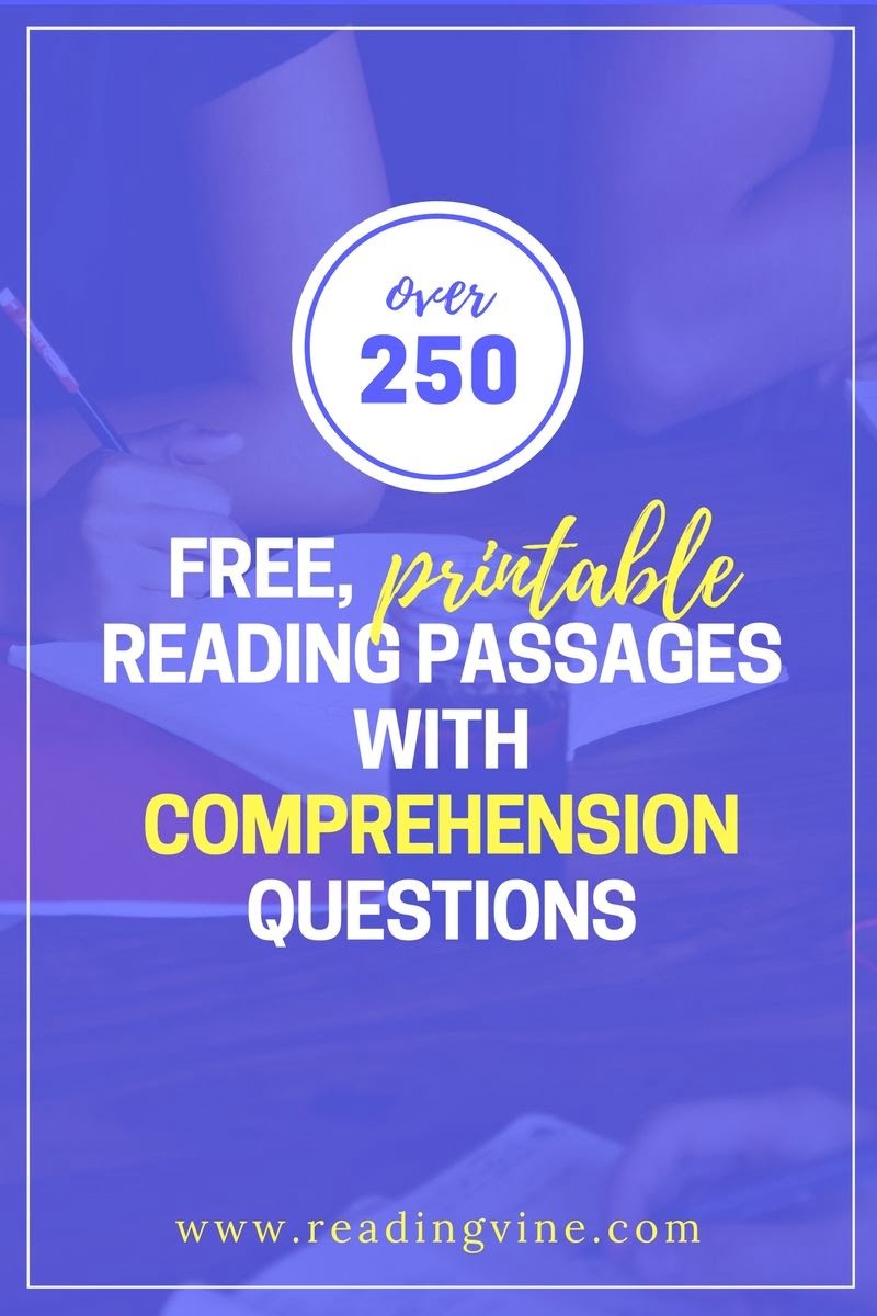 Free Reading Comprehension Worksheets K 12