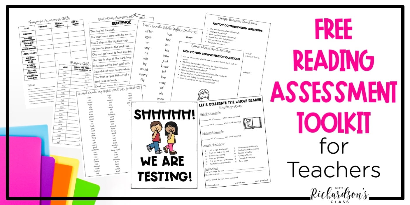 Free Printable Reading Assessment Secondary