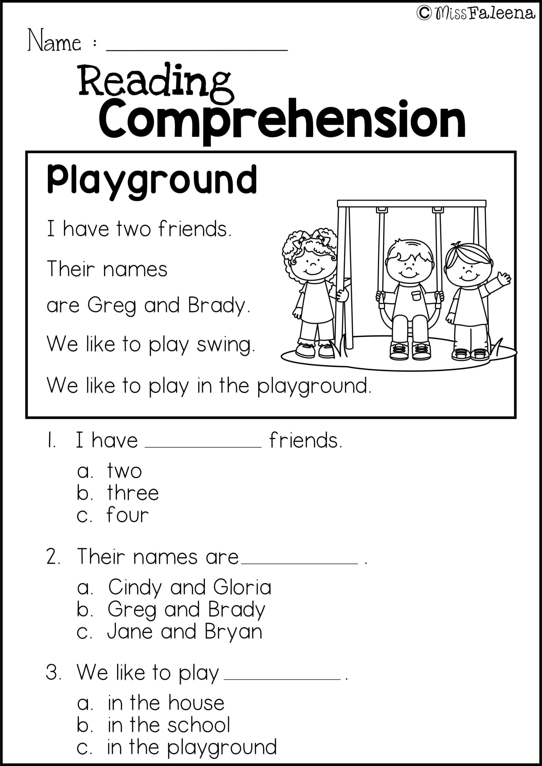 Free Reading Comprehension Practice Reading Comprehension Practice First Grade Reading Comprehension Comprehension Practice