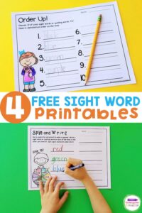 Free Sight Word Printable Games The Kindergarten Connection