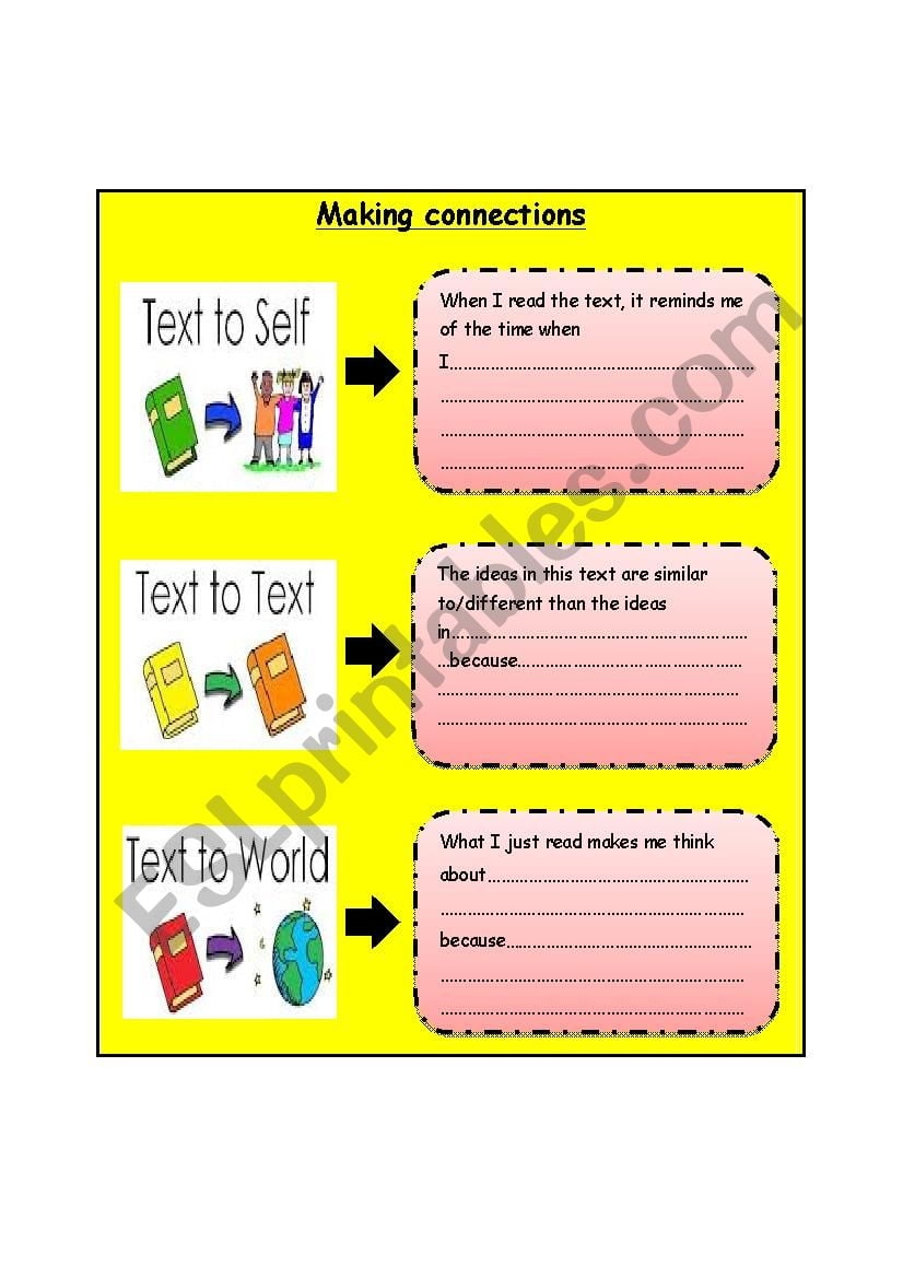 Making Connections ESL Worksheet By Basima12345