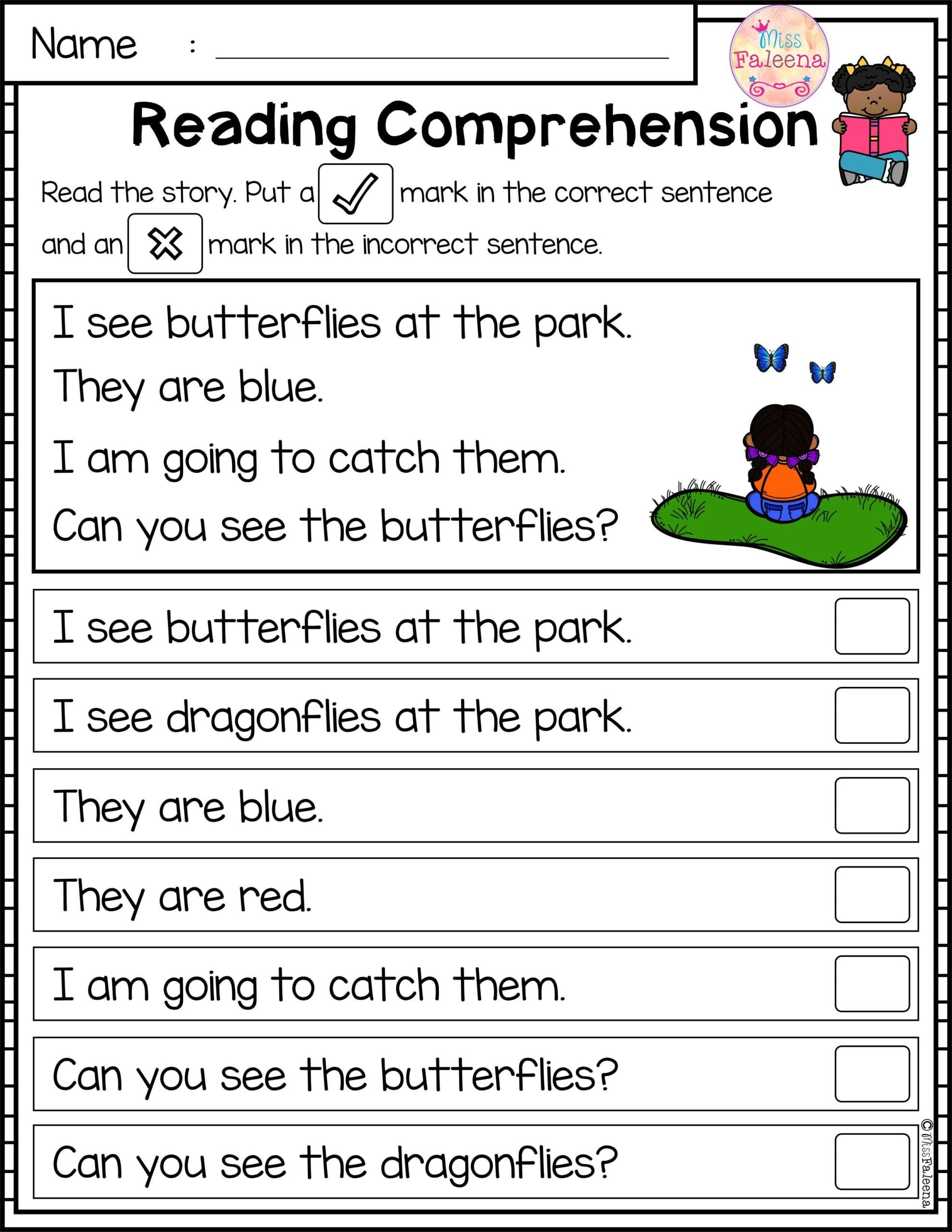 March Reading Comprehension Worksheets