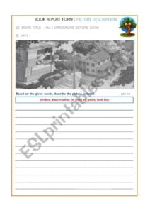 Picture Description Magic Tree House 1 ESL Worksheet By Titusryu