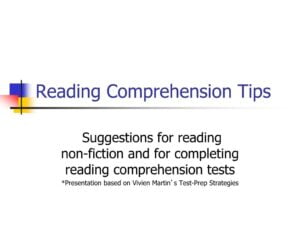 PPT Reading Comprehension Tips PowerPoint Presentation Free Download ID 6424707