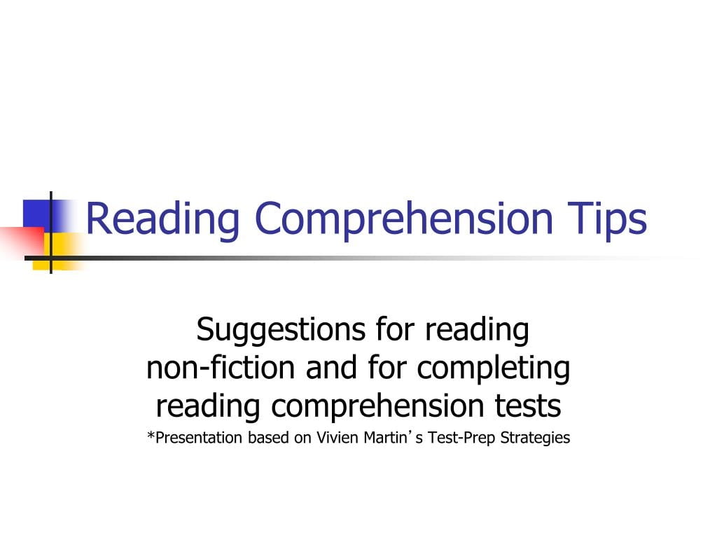 Reading Passages With Questions Ppt