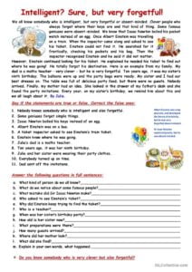 Reading Comprehension Exercise English ESL Worksheets Pdf Doc