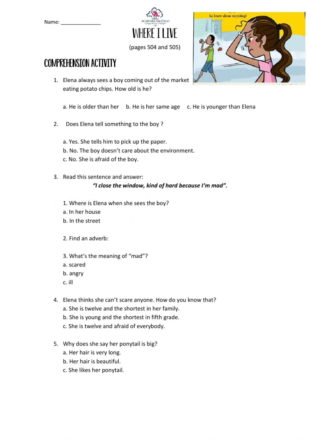 Reading For Meaning Comprehension Worksheets