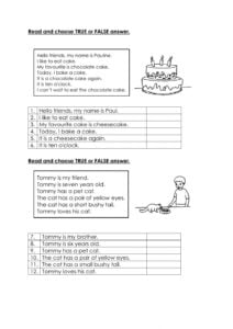 Reading Comprehension Online Exercise For Grade 2