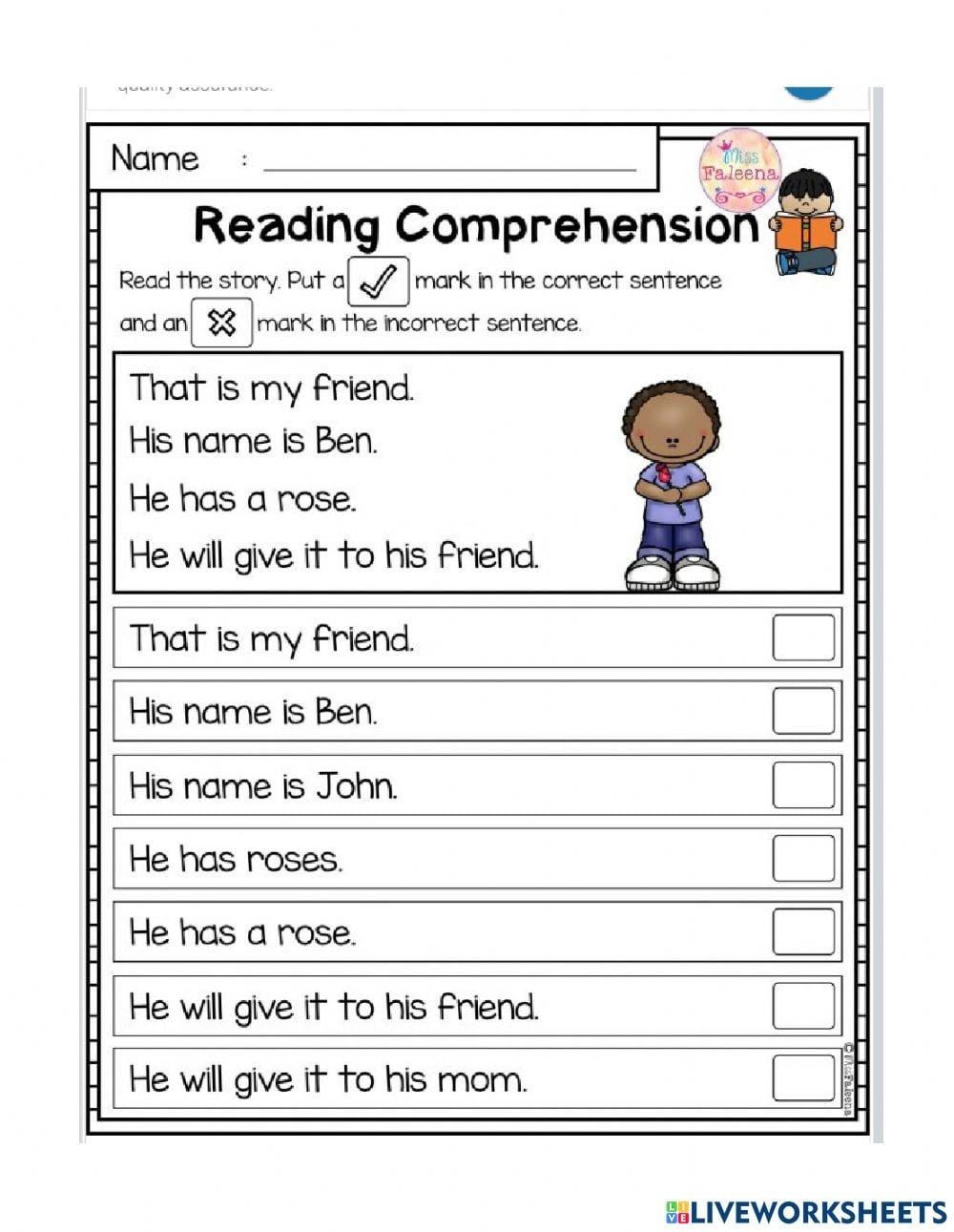 Reading Comprehension Practice Online