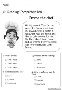 Reading Comprehension Worksheets For Grade 2 Your Home Teacher