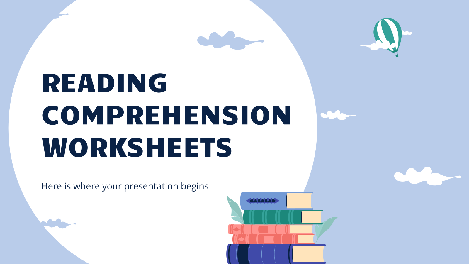 Reading Comprehension Worksheets Google Slides PPT