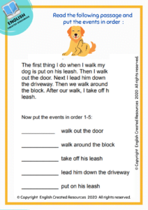 Reading Comprehension Worksheets Grade 1