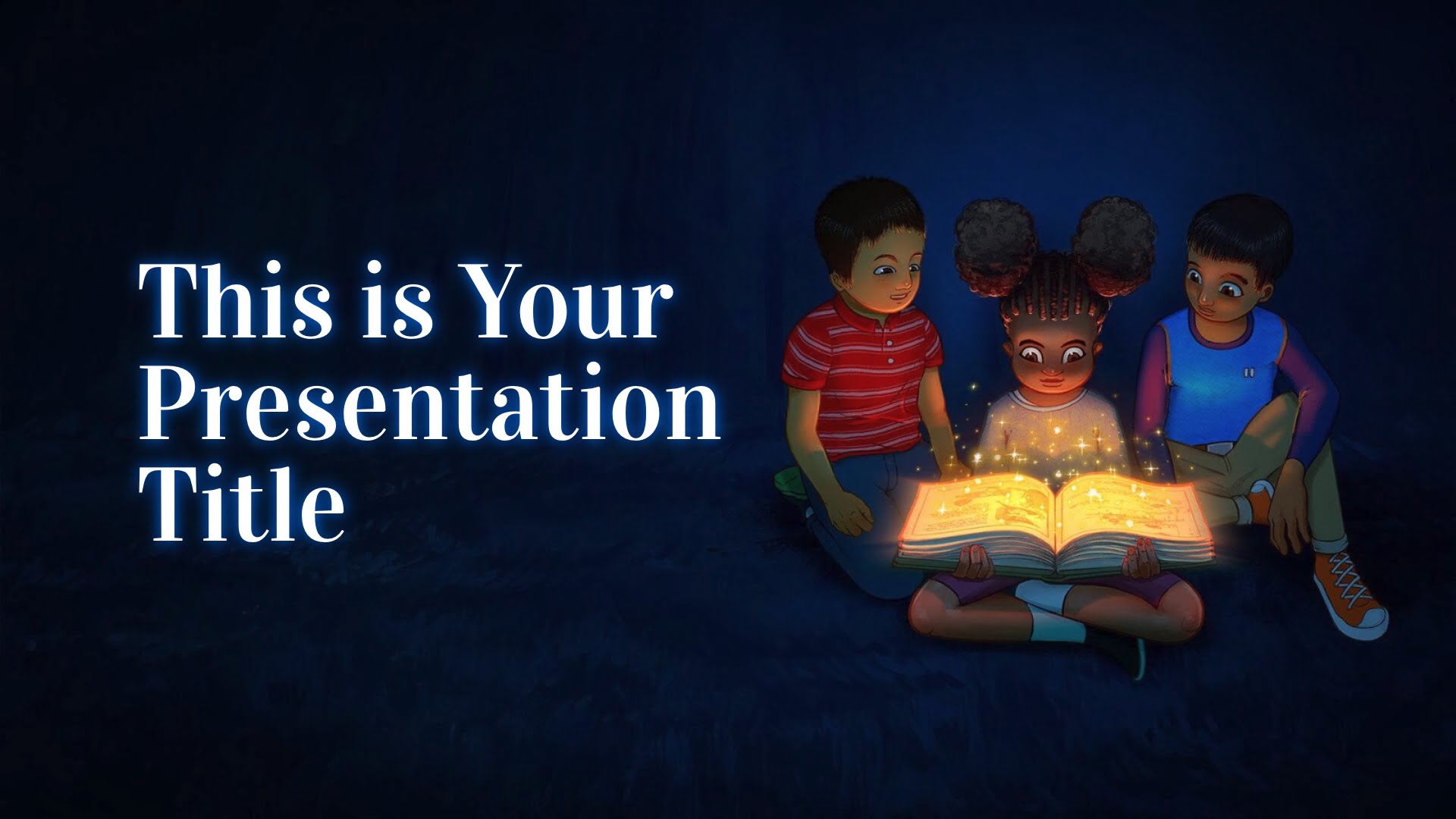 Reading Is Magical Free PowerPoint Template Google Slides Theme