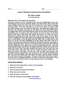 Reading Worksheets Fifth Grade Reading Worksheets Reading Comprehension Worksheets Comprehension Worksheets Reading Comprehension