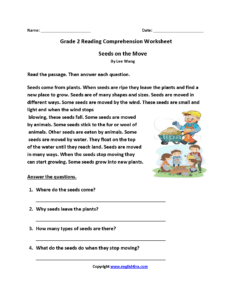 Reading Worksheets Second Grade Reading Worksheets