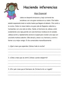 This Is An Inferencing Worksheet I Created To Use With My Students As A Comprehension Strat 2nd Grade Worksheets Spanish Worksheets English Worksheets For Kids