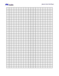 1 Inch Printable Graph Paper