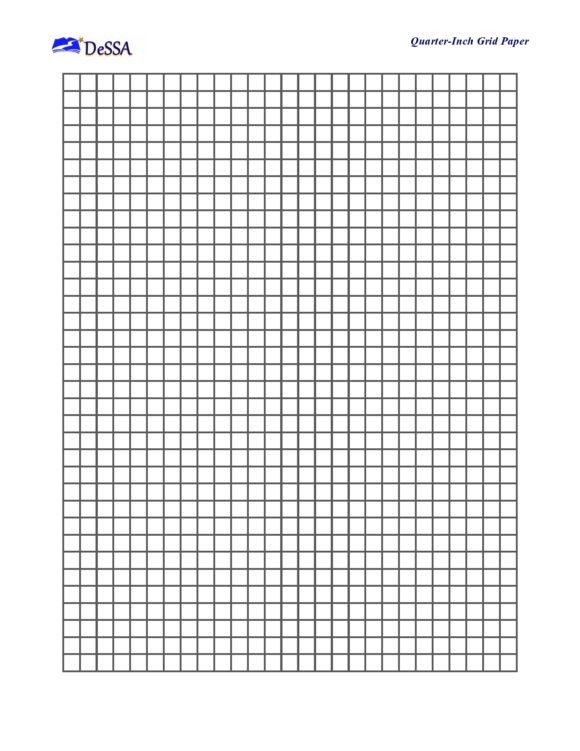 1 Inch Graph Paper Free Printable