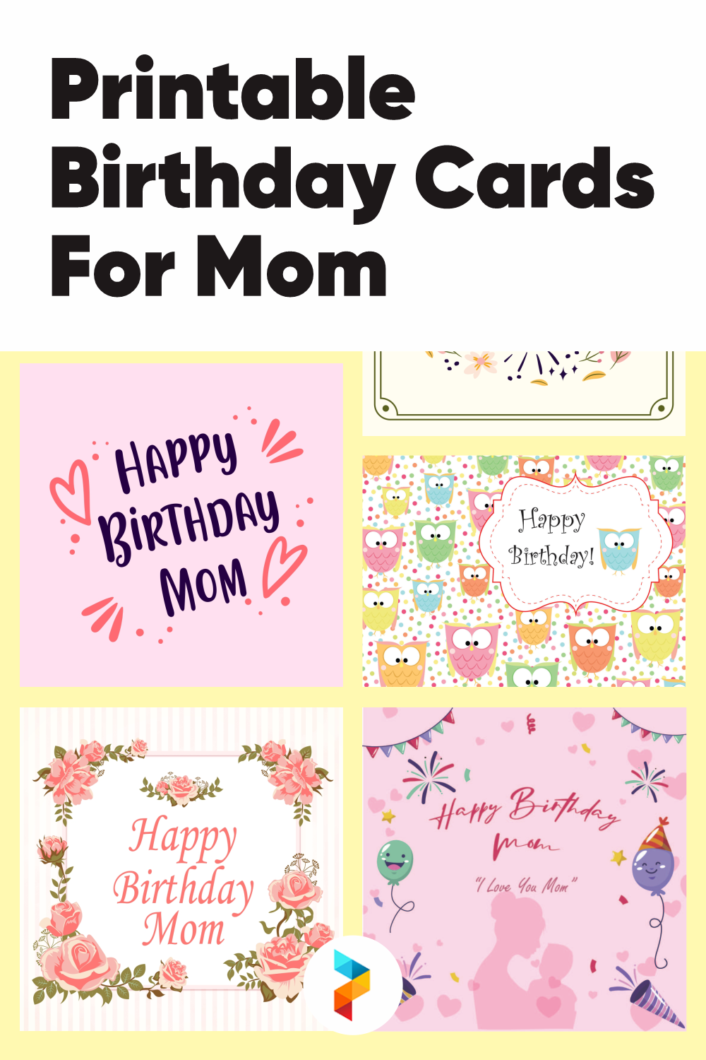 10 Best Printable Birthday Cards For Mom Pdf For Free At Printablee 