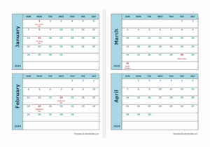 2024 Printable Calendar Free 2 Months Per Page Free Printable August