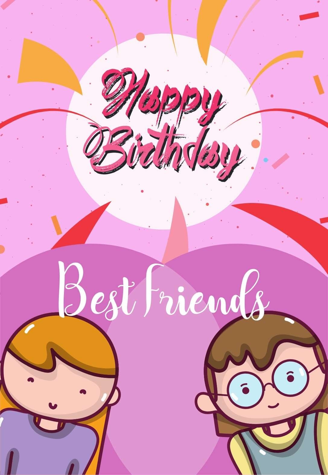 23 Printable Birthday Cards For A Friend Or Best Friend PRINTBIRTHDAY 