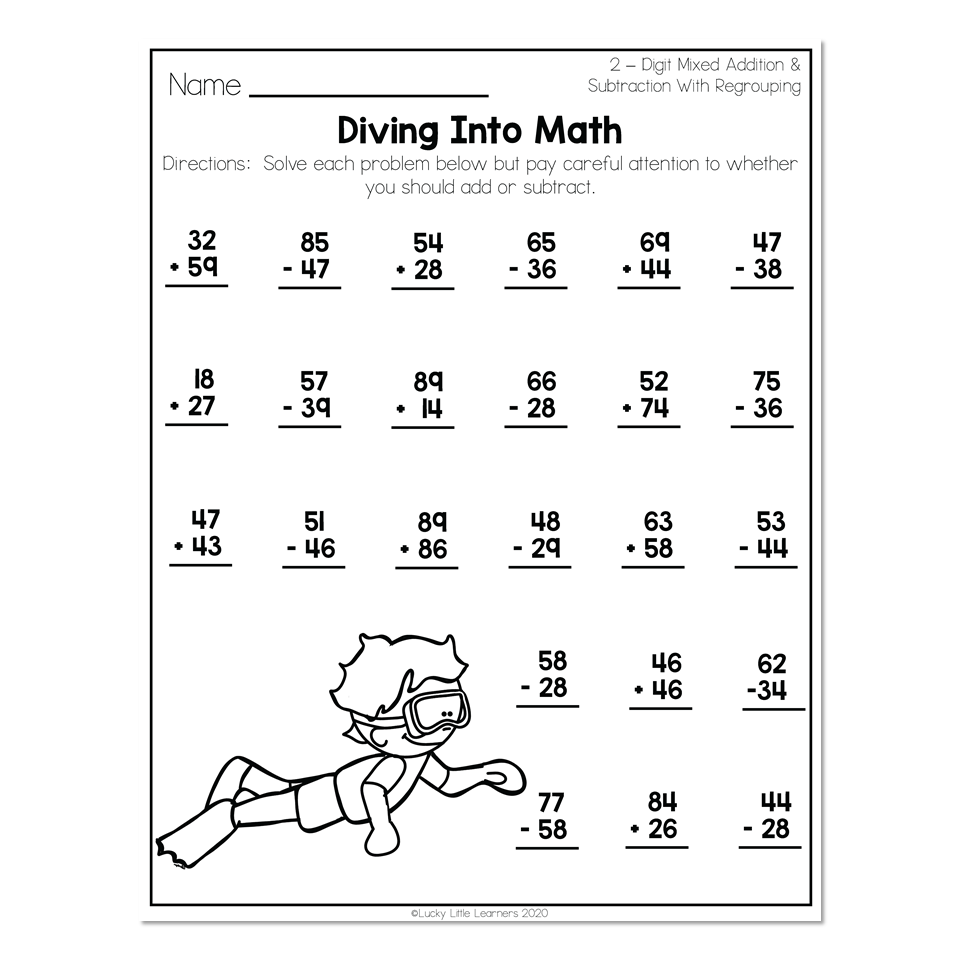 2nd Grade Math Regrouping Worksheets
